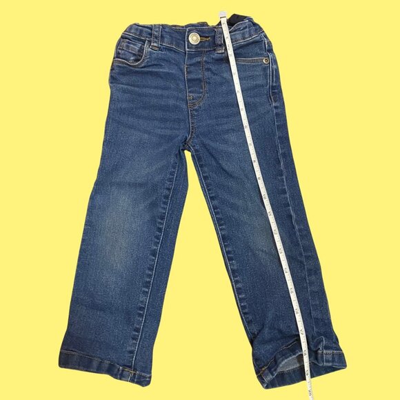 George Toddler Boys/Girls Blue Denim Jeans Size 3T Adjustable Waist Straight Leg - Picture 4 of 7